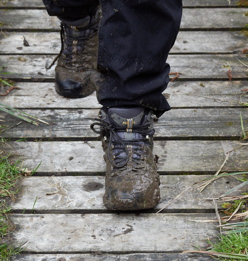 muddy boots